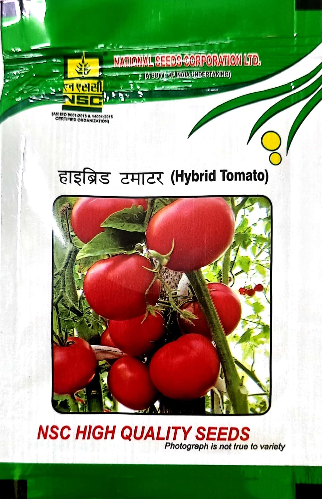 NSC HYBRID TOMATO - Variety KASHI ABHIMAN - HIGH-QUALITY HYBRID SEEDS - 5 GMS POUCH