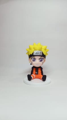 Naruto Uzumaki Mini Sitting Action Figure 8 cm | Cute Chibi Anime Collectible Naruto Uzumaki Mini Sitting Action Figure 8 cm | Cute Chibi Anime Collectible