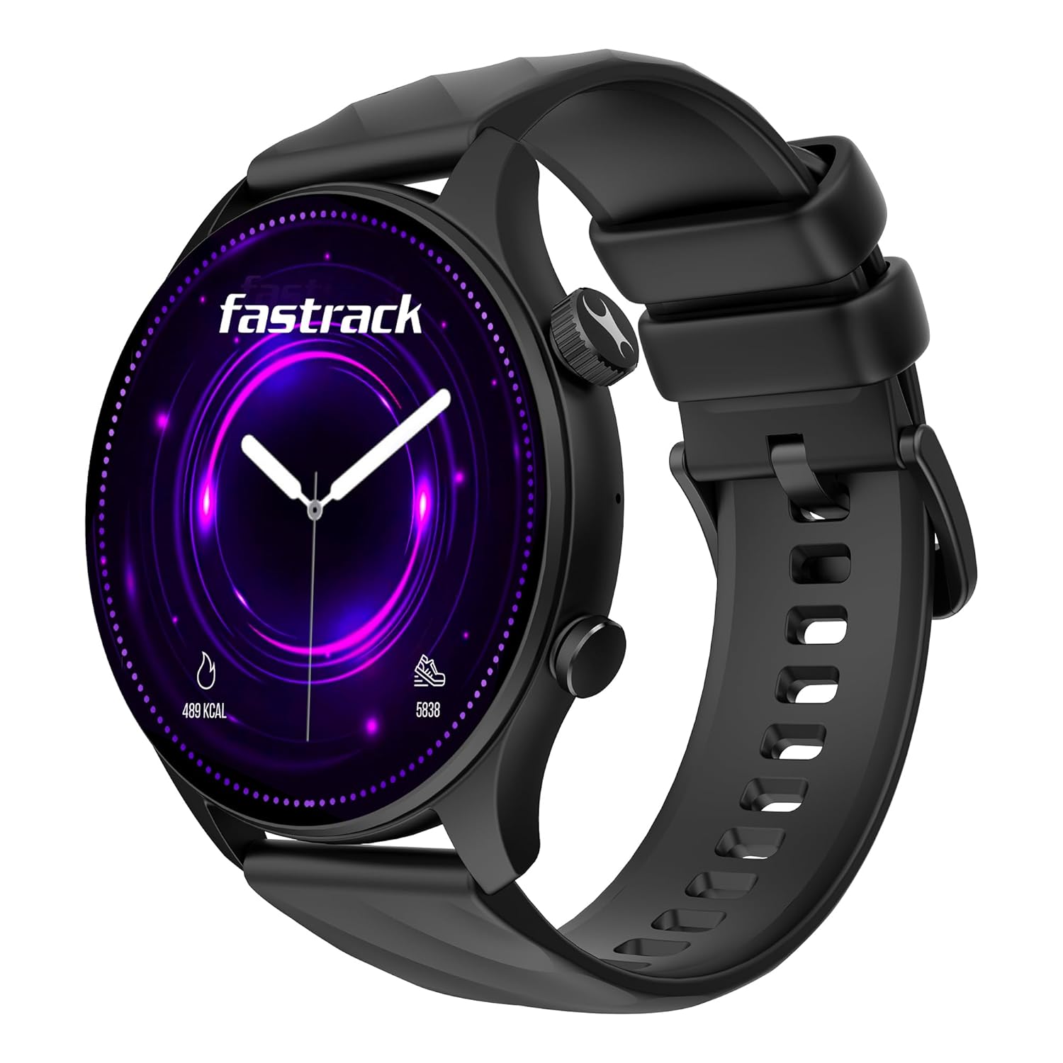 Fastrack Vivid Pro Smart Watch|1.43" AMOLED Display Black