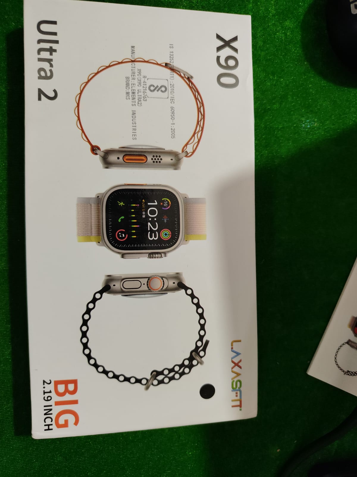 LAXASFIT X90 Ultra 2 Smartwatch (2.19” Big Display, Sports Edition)