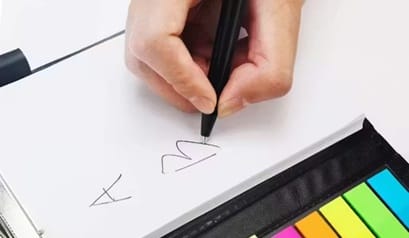 Memo Note Pad with Sticky Notes & Clip Holder Diary | Multi Sticky Memo Pad Organizer | Writing Pad (White Pages)