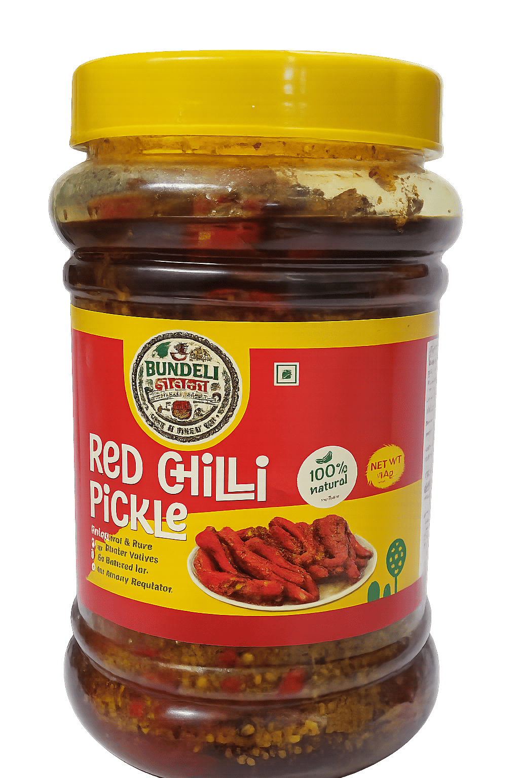 Bundeli Jayaka Traditional Red Chilli Pickle 1kg