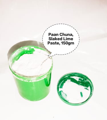 Paan Chuna, Slaked Lime Paste, Edible Lime for Paan, Calcium Hydroxide Paste, Kattha Chuna Mix 150gm