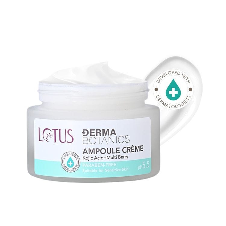 Lotus Herbals Lotus Dermabotanics Kojic Acid + Multi Berry Ampoule Face Cream pH5.5 Suitable For Sensitive Skin (50g)
