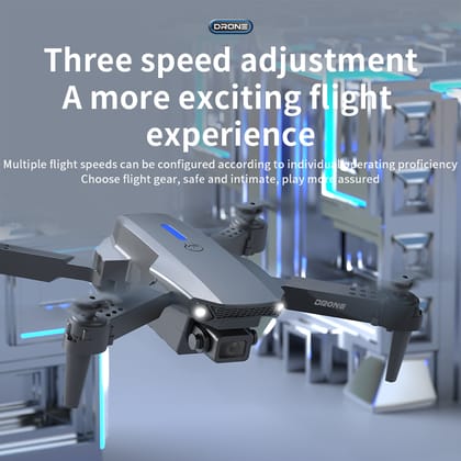 E88 RC Drone with 4K HD Camera, Foldable Design, Altitude Hold, Headless Mode, 360° Flip | Remote & App Control Drone for Kids & Beginners