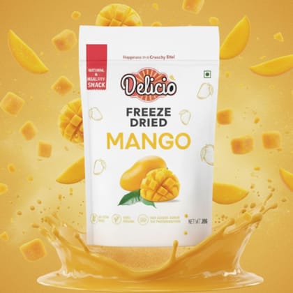 DELICIO Freeze Dried Mango Cubes (20g)