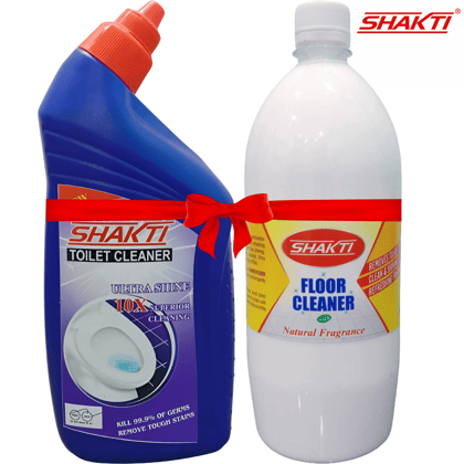 Shakti Floor Cleaner 1 Ltr & Toilet Cleaner 500 Ml Combo