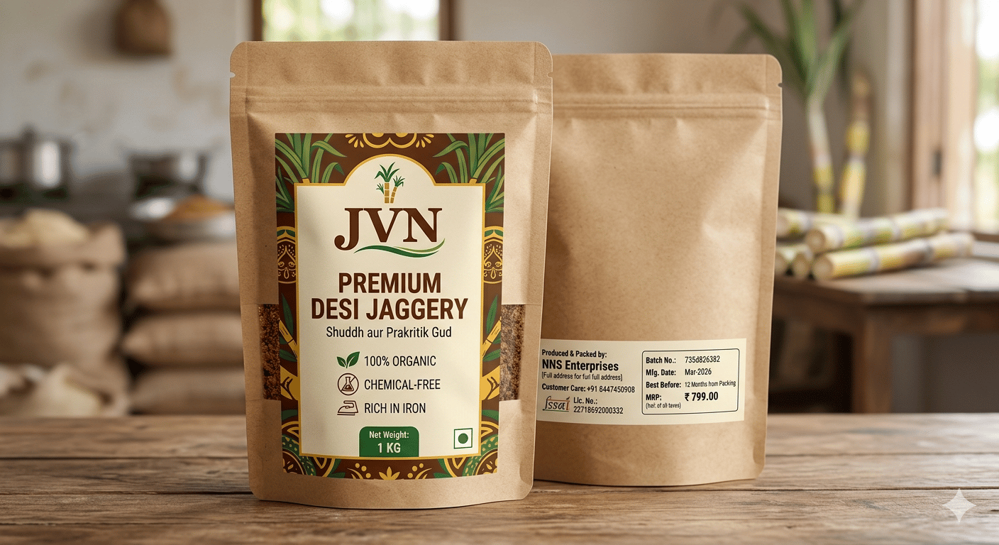 Organic Jaggery Cubes 100 Percent Pure and Unrefined