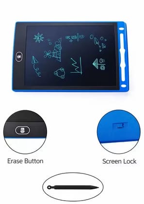 8.5 Inch LCD WritingTablet/Drawing Board/Doodle Board/Writing Pad with 2 Magnets - Portable E Writer Educational Toys, Gift for Kids Student Teacher Adults (Multicolor)