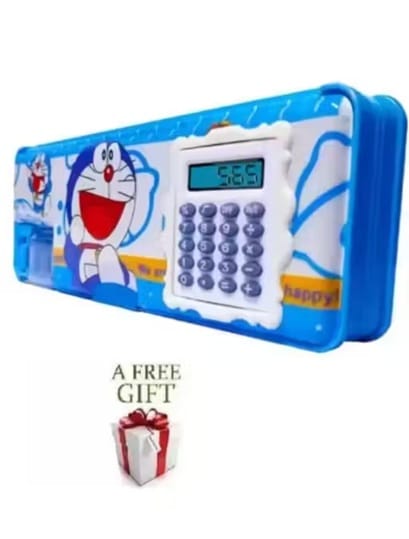 Latest Doraemon Geometry Pencil Box – Magnetic Cartoon Pencil Case for Kids