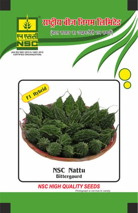 NSC Bitter gourd Nattu Hybrid, 25 gram  Seed pouch