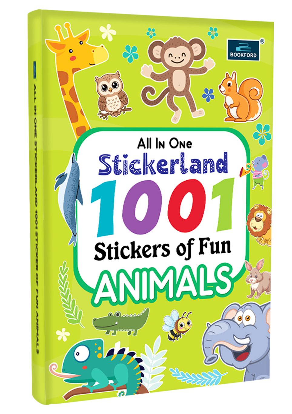 All-in-One Stickerland 1001 Animal Sticker Book for Kids, Toddlers and Children | Fun Activity and Learning - 3+ Years