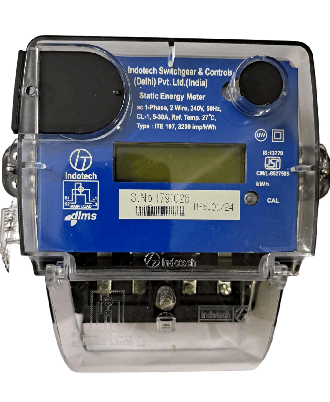 INDOTECH Single Phase DLMS MF Electric Digital Meter