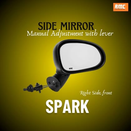 RMC side view mirror suitable for Chevrolet Spark (Right Side / Driver Side) RMC side view mirror suitable for Chevrolet Spark (Right Side / Driver Side)
