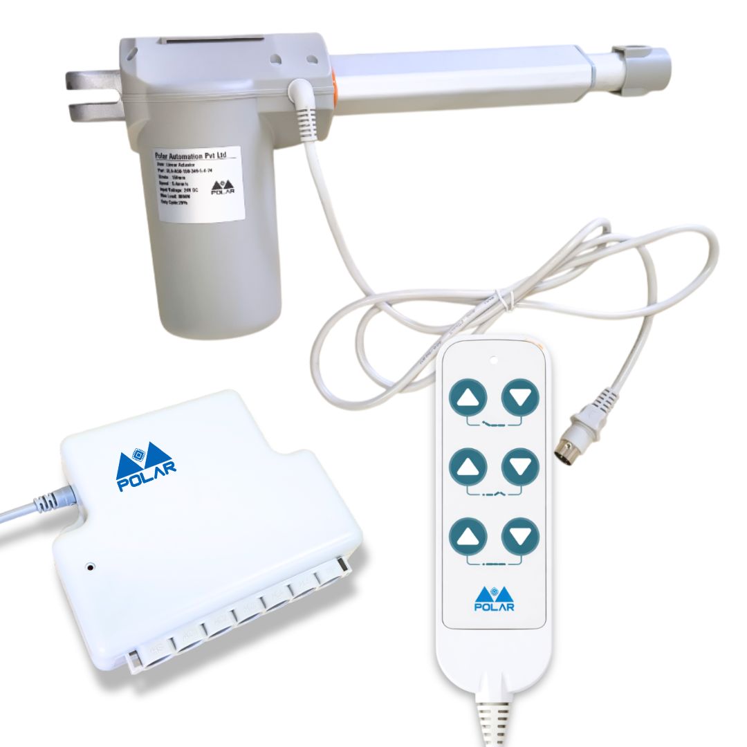 3 Function Electric Linear Actuator for Hospital Beds (Stroke 100 mm | Load 6000 N | Speed 4 mm/s)