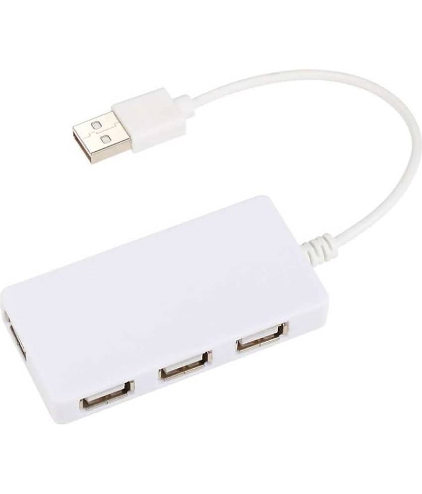 EKRAJ 4 port USB Hub (Slim Hub White / Black)