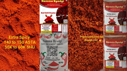 🌶️ Namma Byadgi Extra Spicy Red Chilli Powder – 1 KG  High Pungency | Rich Colour | No Salt | Bold Flavour