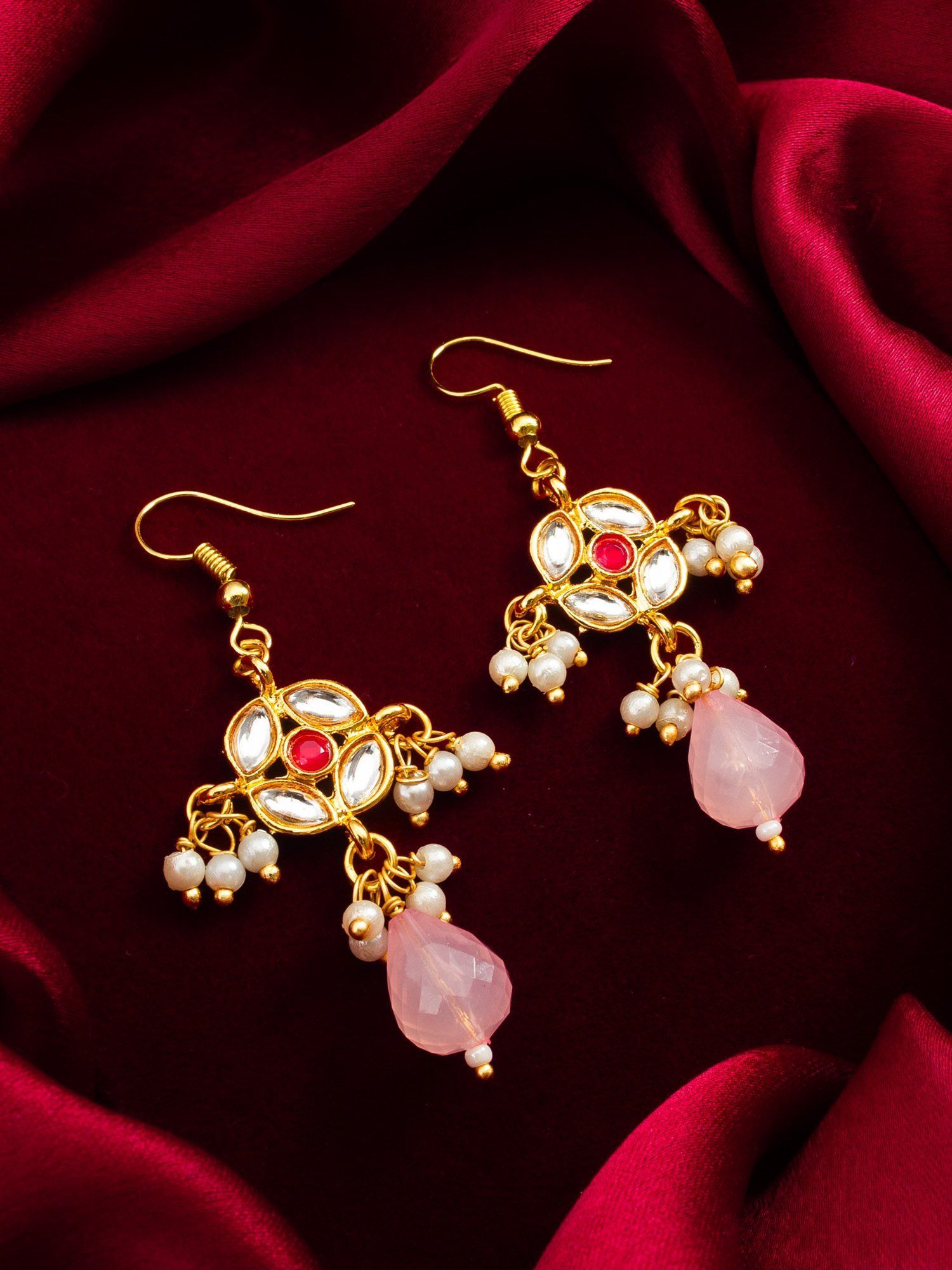 Morison Golden Dangle Earrings Effortless Charm
