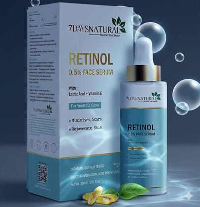 Elegantra 0.5% Natural Retinol Face Serum – Advanced Anti-Aging face serum 30ml pack of 1 for  Skin Renewing