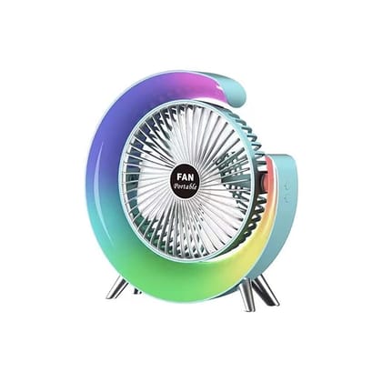 Generic Mini Portable Colourful Desktop Fan