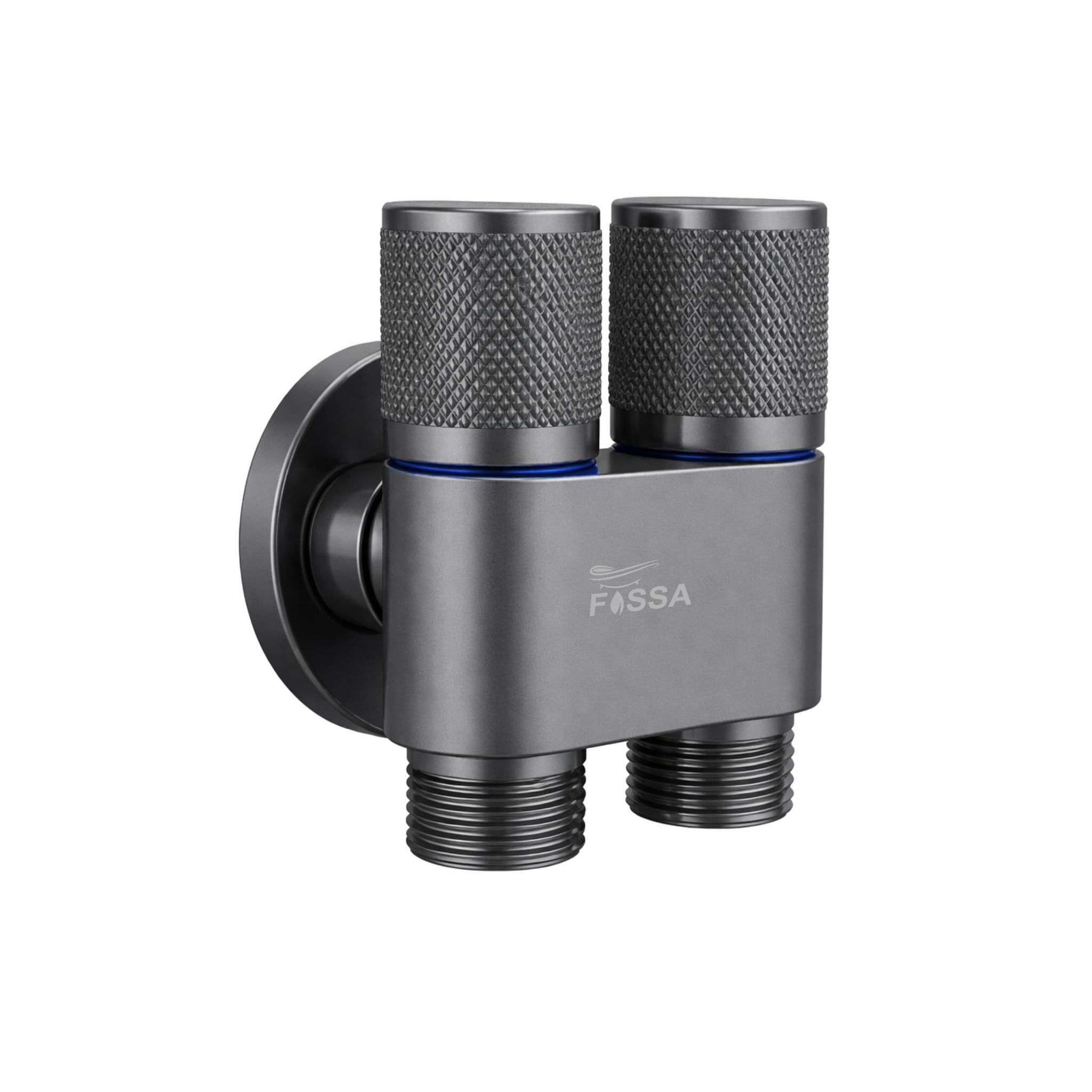 2 Way Galaxy Grey Stainless Steel Angle cock For Use multi Purpose Without Nozzle