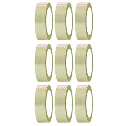NAINA -Cello Tape | 1 Inch (24mm x 65m), Transparent | Set of 10 | 