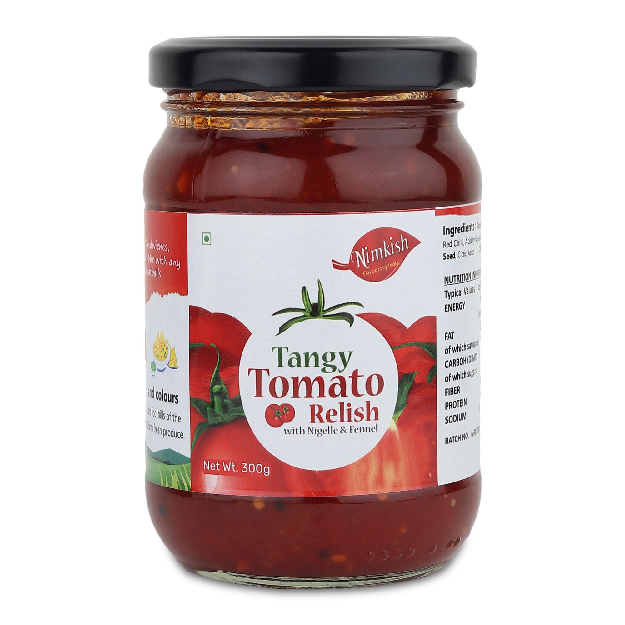 Nimkish Tangy Tomato Relish | 300g | Himalayan Artisan Chutney | No Preservatives | Made in Kullu