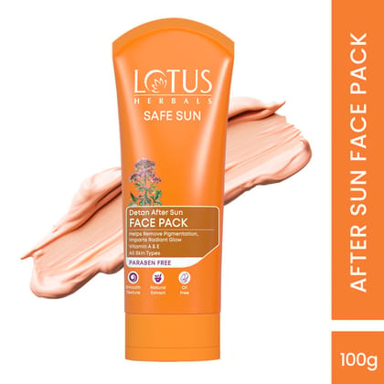 Lotus Herbals Safe Sun Detan After-Sun Face Pack (100g)