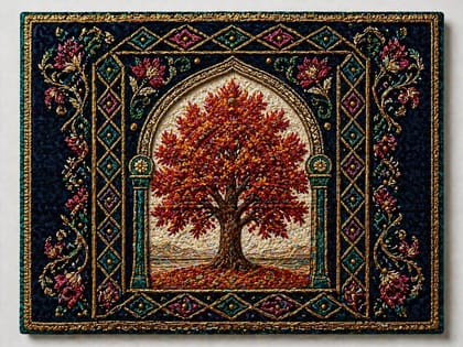 Ornate Autumn Tree Gilded Wall Art 40cm Ornate Autumn Tree Gilded Wall Art 40cm