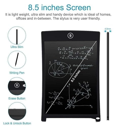 8.5" Kids LCD Writing Tablet Colorful Toddler Doodle Drawing Board Erasable Reusable Electronic Drawing Pad Educational & Learning Tool Best Birthday Gift for 3-6 Years Old Kids Boys Girls