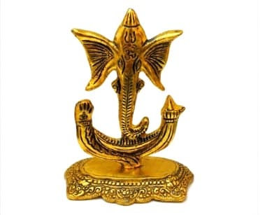 Decorative Golden Ganesha Idol