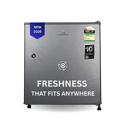 INDcool (2026 Model) 50L 1 Star Direct Cool Single Door Refrigerator | Mini Fridge for Home, Office & Hostel | Fast Cooling | Linish Finish