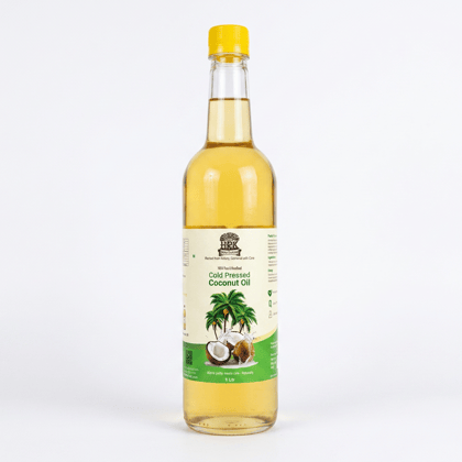 Wood Pressed Coconut Oil (Cold Pressed | Chemical-Free | HRK Farms)