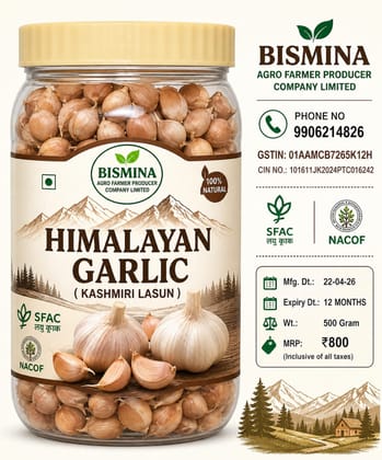 Himalayan Garlic (Kashmiri Lasun) 500 Gram + 500 gram Himalayan Garlic (Kashmiri Lasun) 500 Gram + 500 gram