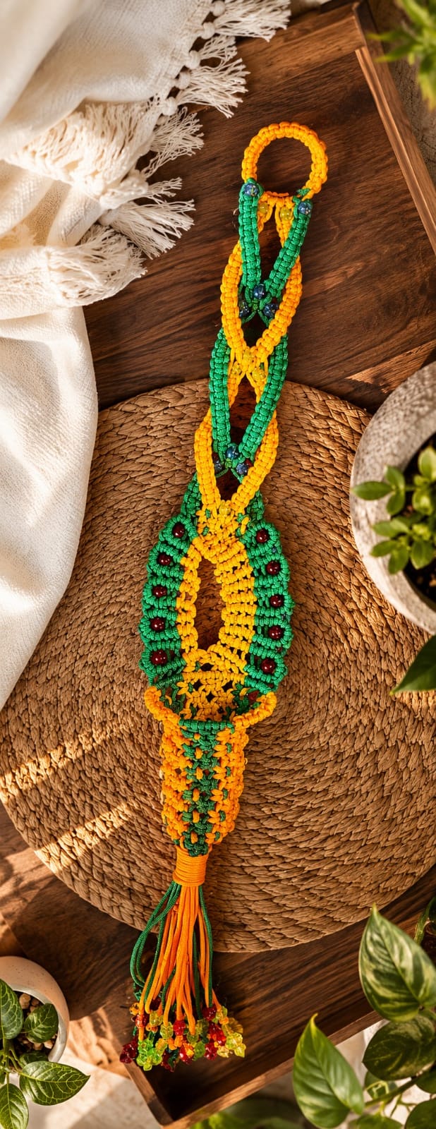  Yellow and Green Cords. 