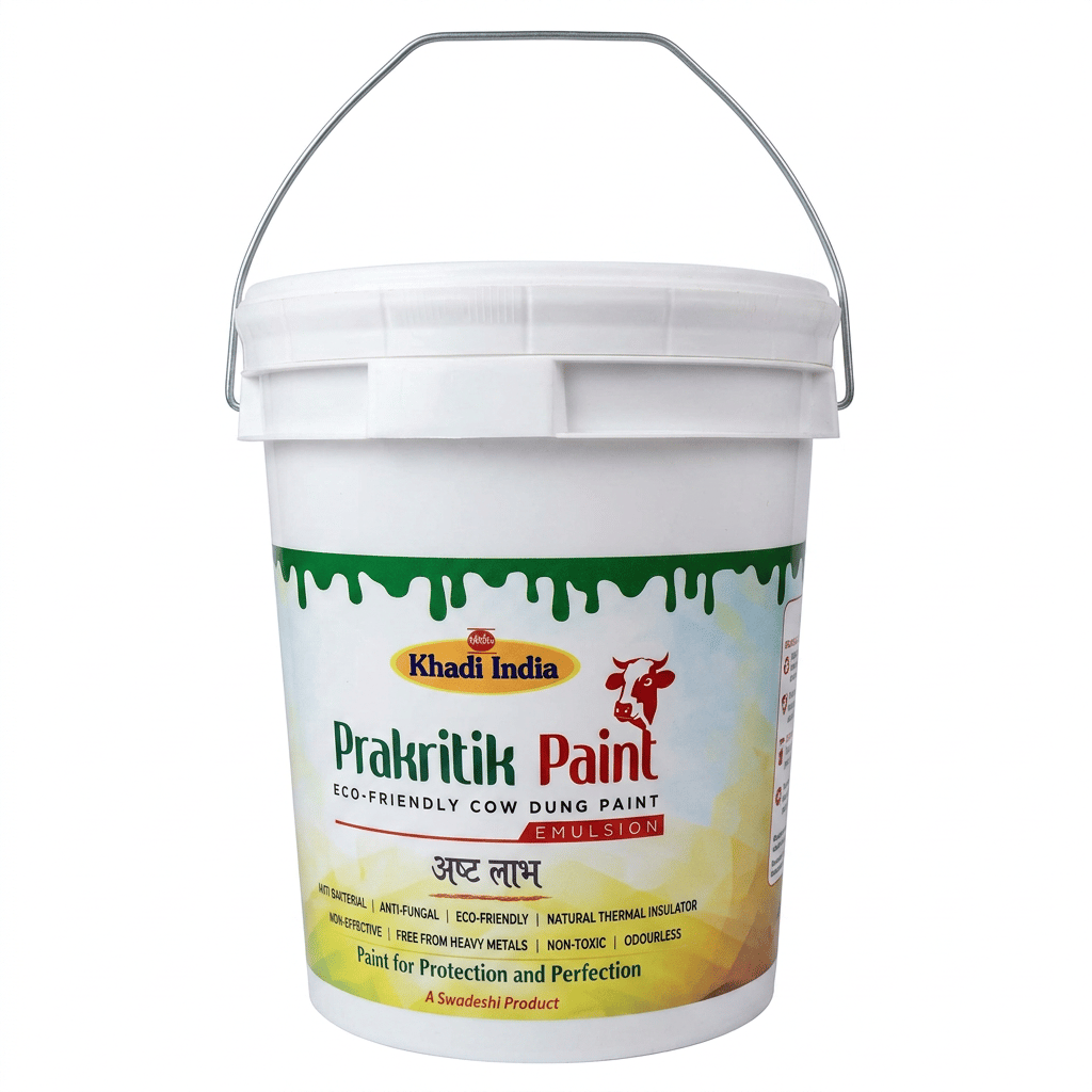 Khadi India Prakritik Paint Emulsion - Eco-Friendly Cow Dung Paint