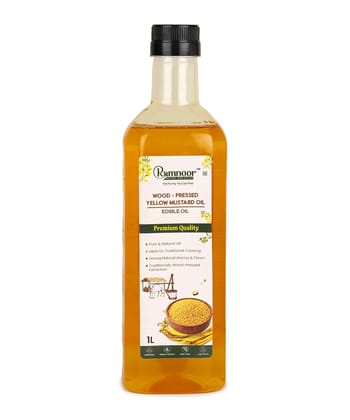 Ramnoor Pure Organic Wood Pressed Yellow Mustard Oil 1L | Kachi Ghani Cold Pressed Sarson Tel | Unrefined | Strong Aroma | Traditional Cooking Oil Ramnoor Pure Organic Wood Pressed Yellow Mustard Oil 1L | Kachi Ghani Cold Pressed Sarson Tel | Unrefined | Strong Aroma | Traditional Cooking Oil
