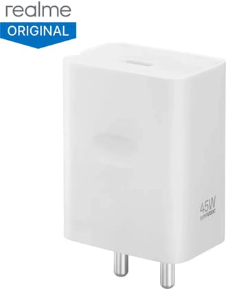 Realme 45 W SuperVOOC 5 A Wall Charger for Mobile (White) Realme 45 W SuperVOOC 5 A Wall Charger for Mobile (White)