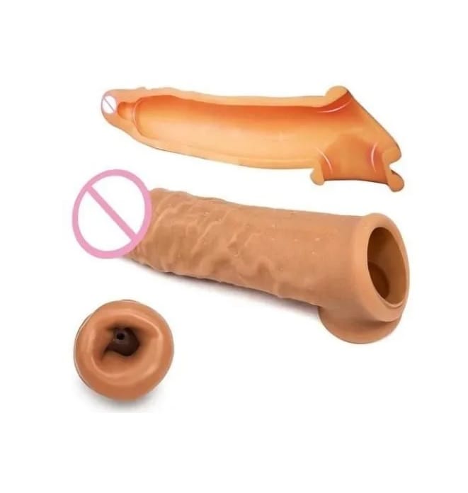 infinity love 6 Inch Dragon Condom Reusable Chocolate Flavour, Intense Sensation Realistic Skin Feel