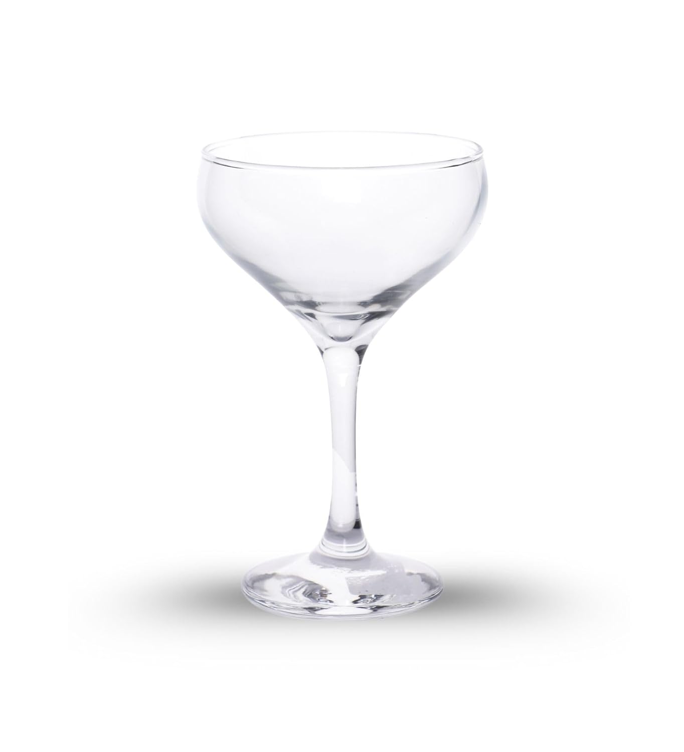 Table & Tale Mistic 220 ml Coupe Set of 4 from Brazil | Crystal Red & White Wine Glasses for Home, Bar, Parties | Elegant Stemware for Cabernet, Pinot Noir, Chardonnay & More