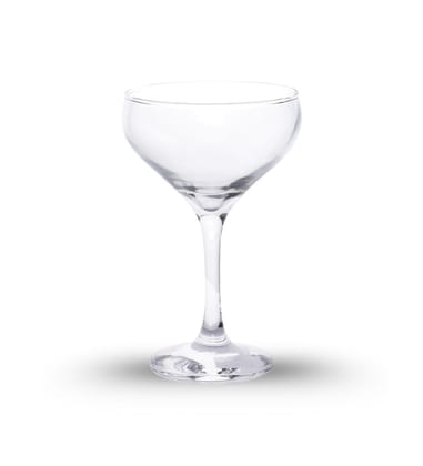 Table & Tale Mistic 220 ml Coupe Set of 6 from Brazil | Crystal Red & White Wine Glasses for Home, Bar, Parties | Elegant Stemware for Cabernet, Pinot Noir, Chardonnay & More