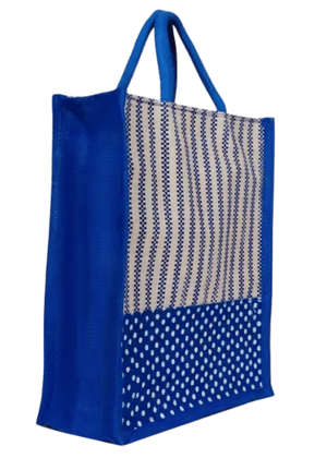 Stylish Blue and White Tote Bag Stylish Blue and White Tote Bag