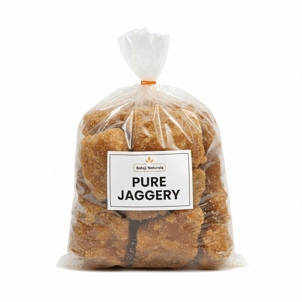 Balaji Naturals Jaggery (Gur) Chunks, 1Kg 