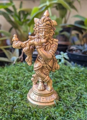 Krishna Brass Statue – The Melody of Divinity Krishna Brass Statue – The Melody of Divinity