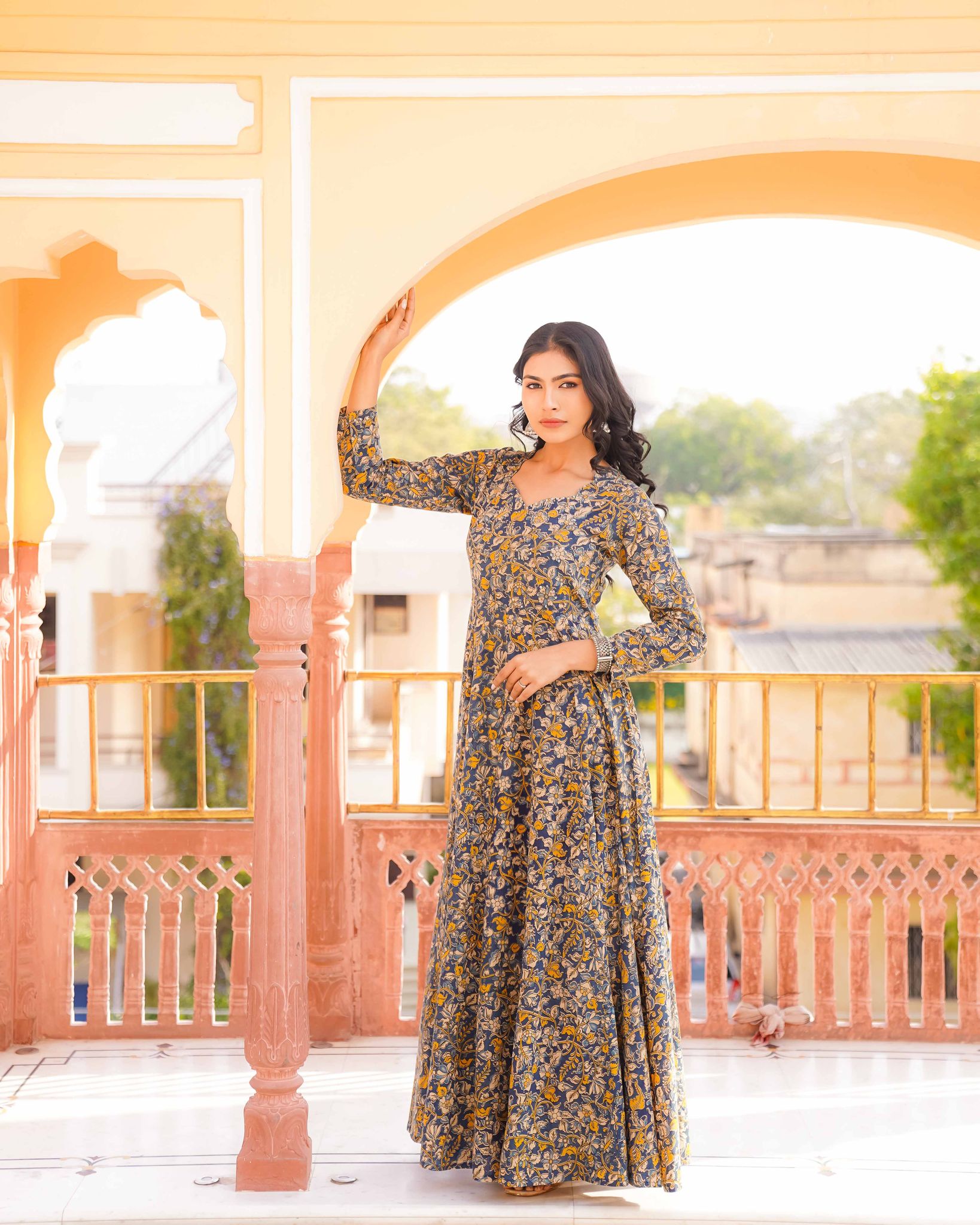 Chaandani – Cotton Kalamkari Anarkali Suit
