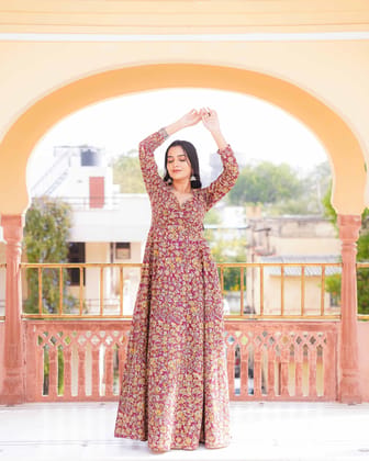 Chaandani – Cotton Kalamkari Anarkali Suit