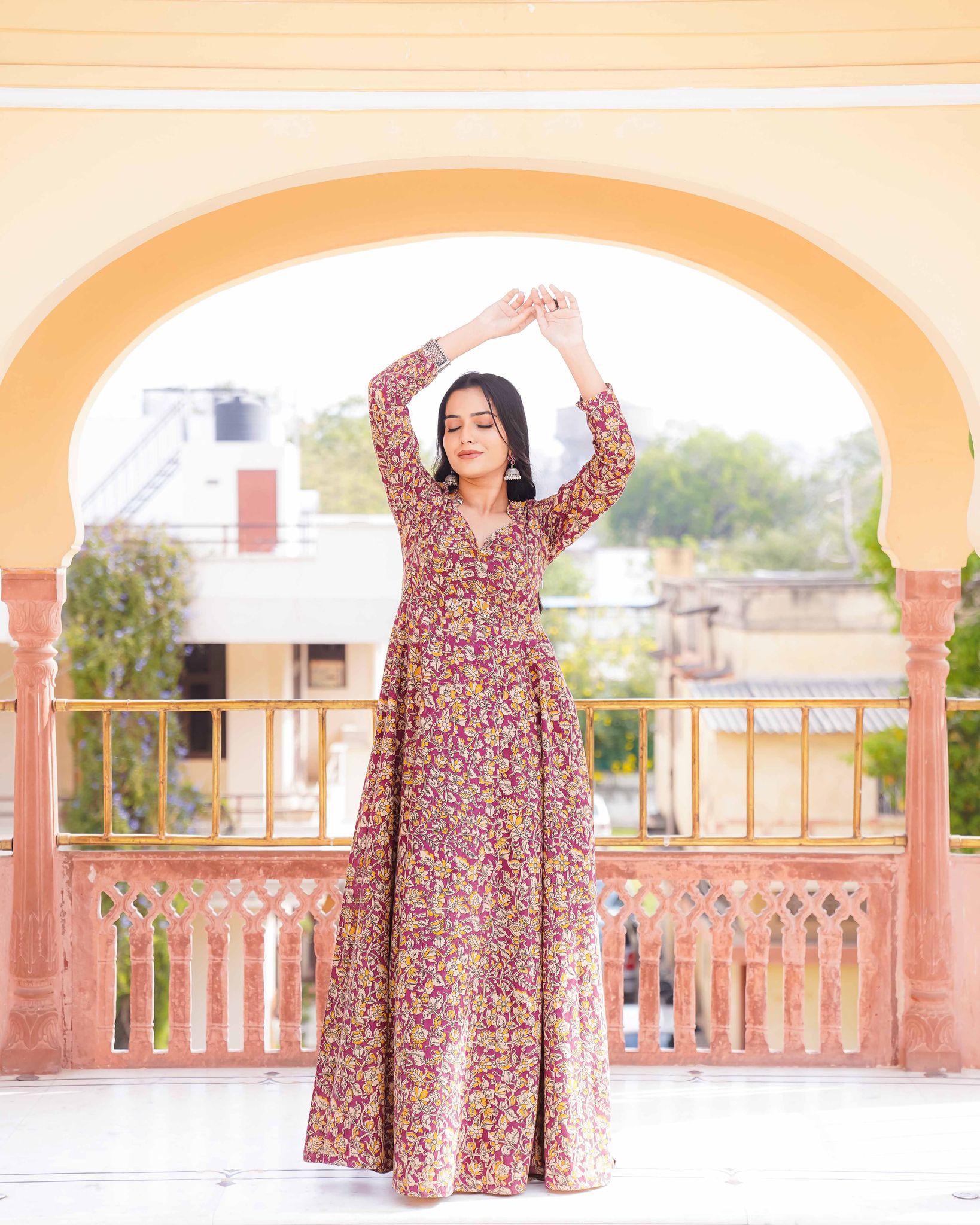 Chaandani – Cotton Kalamkari Anarkali Suit