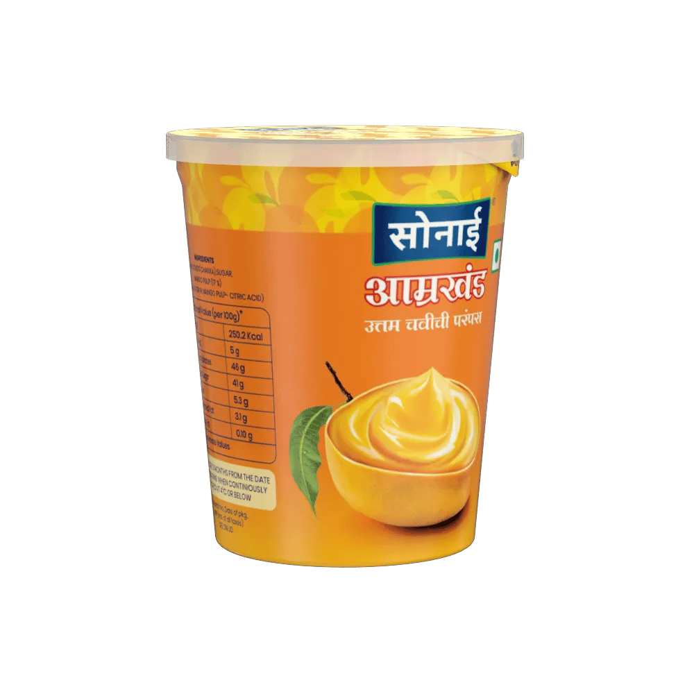 Sonai Amrakhand (100g) | Mango Flavored Strained Yogurt | Quick Snack