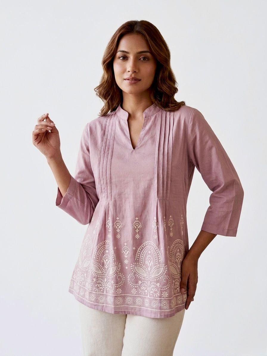 Glamvila Meher Motif Top 