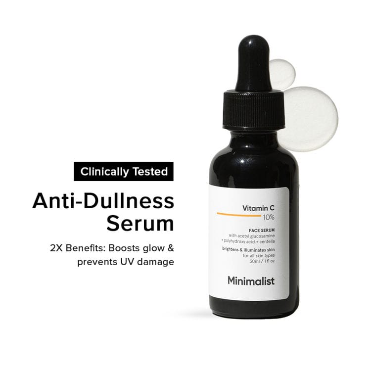 Minimalist 10% Vitamin C Serum For Face For Glowing Skin (30ml)
